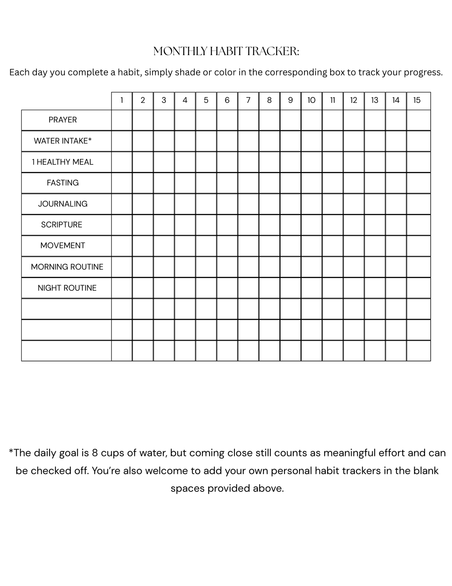 May Workbook Guide: A 31-Day Digital Journal for Confidence, Health & Self-Love