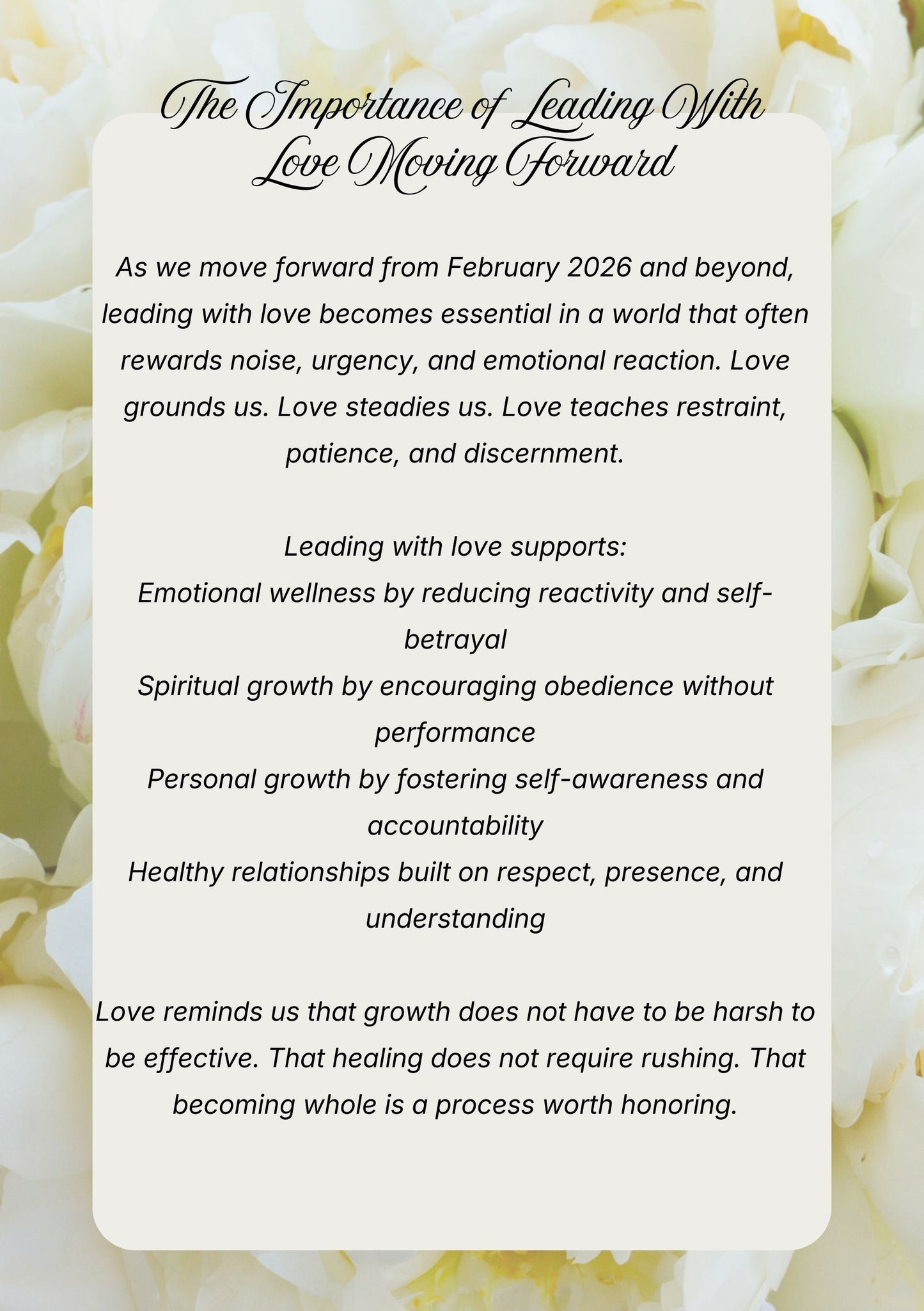 Leading With Love Journal Prompts