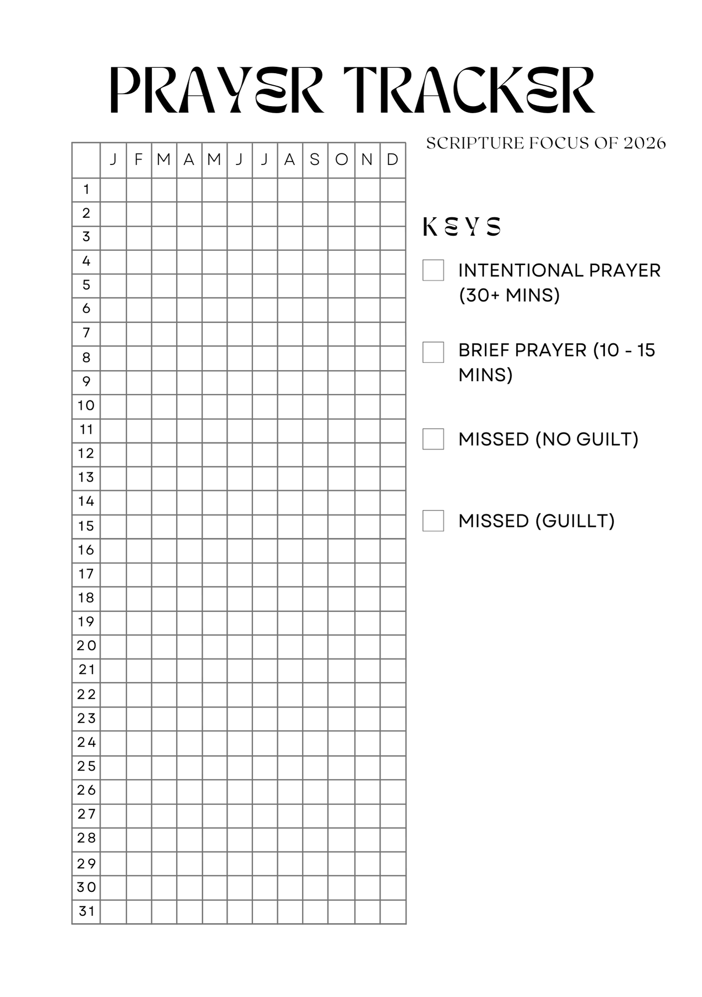 The 2026 Reset Planner | A5 Inserts for Intentional Living