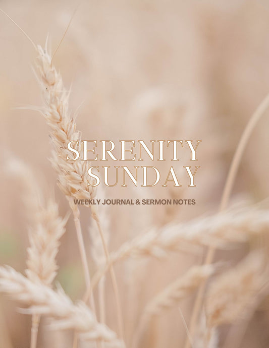 Serenity Sunday Weekly Journal (Pre-Order)