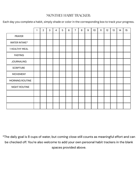 May Workbook Guide: A 31-Day Digital Journal for Confidence, Health & Self-Love
