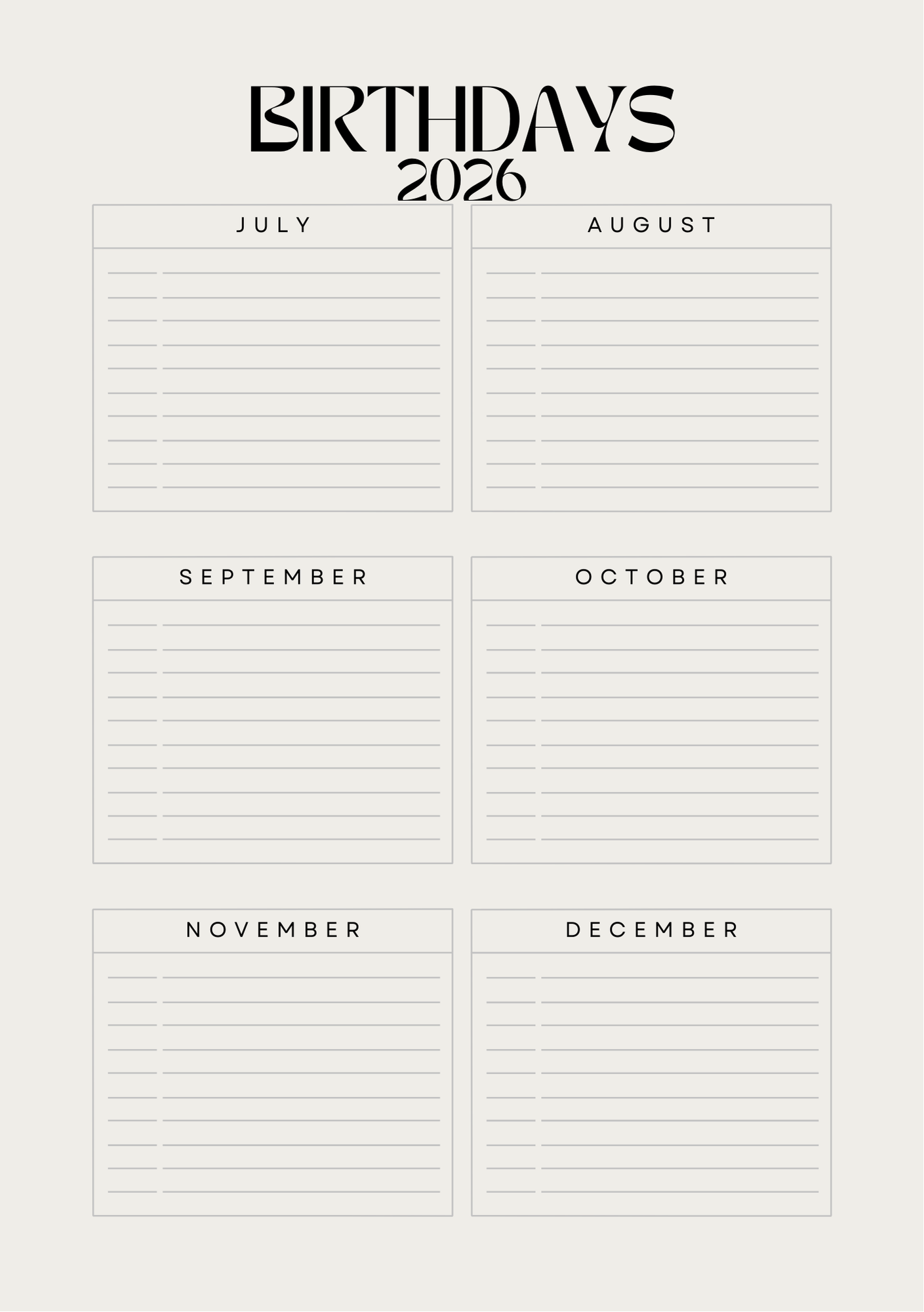 The 2026 Reset Planner | A5 Inserts for Intentional Living